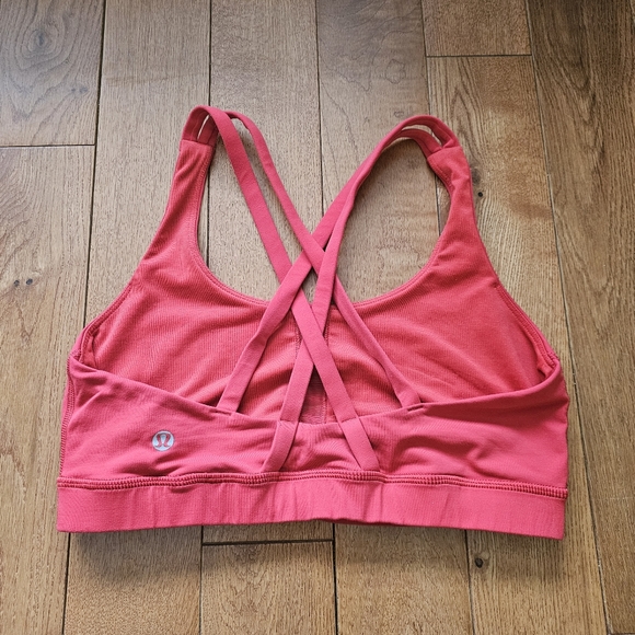 Lululemon Energy Bra - Red size 6 sports bra workout top - Picture 2 of 4